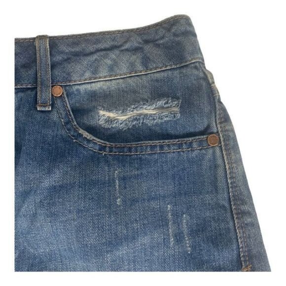 1822 Denim Womens Distressed Blue Jean Skirt Size 10 - Picture 3 of 12